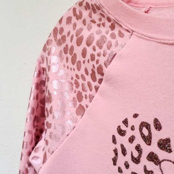 Minnie Mouse Leopard Pattern Sweatshirt Size XL - Picture 6 of 11